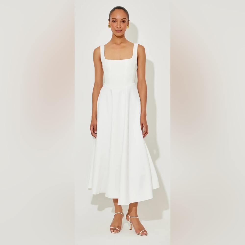 Odd Muse The Ultimate Muse High Waist Square Neck MIDI Dress Size S